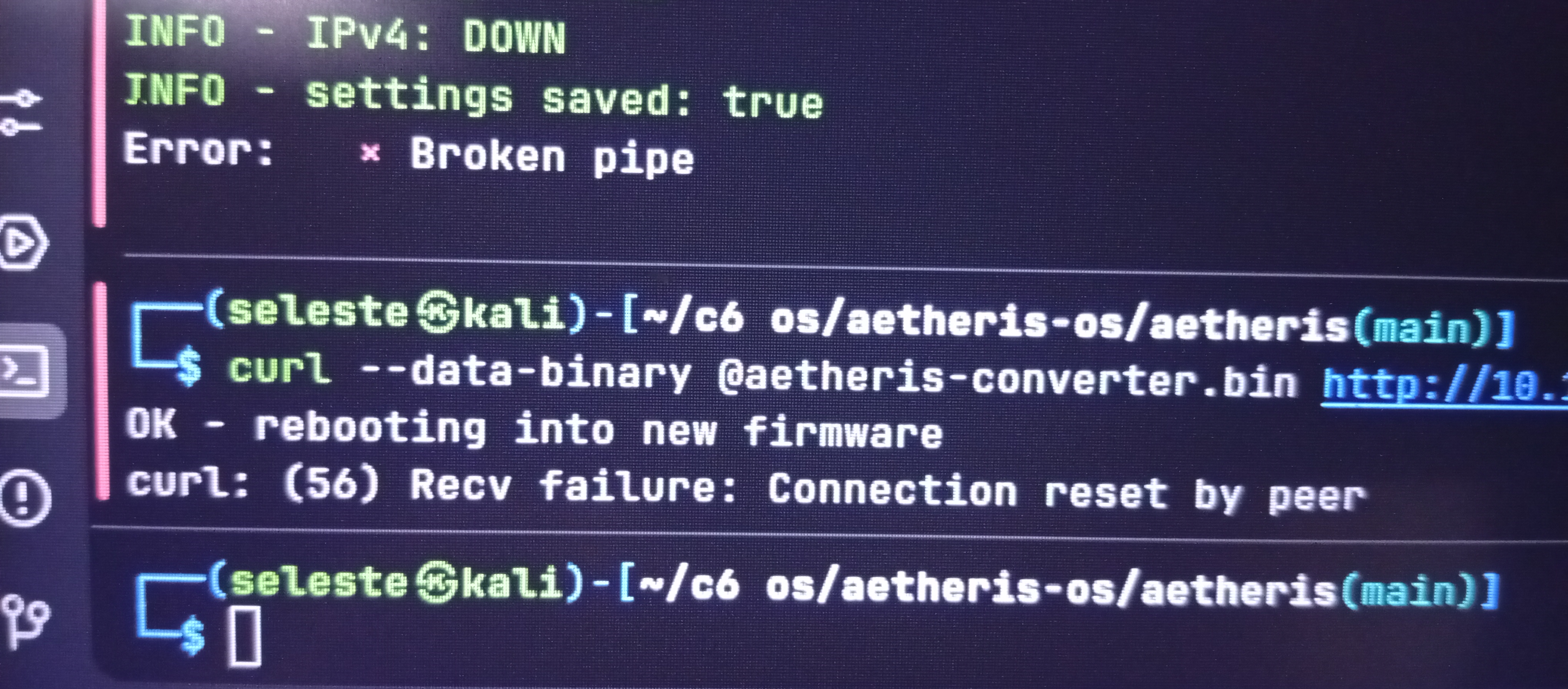 OTA flash command
